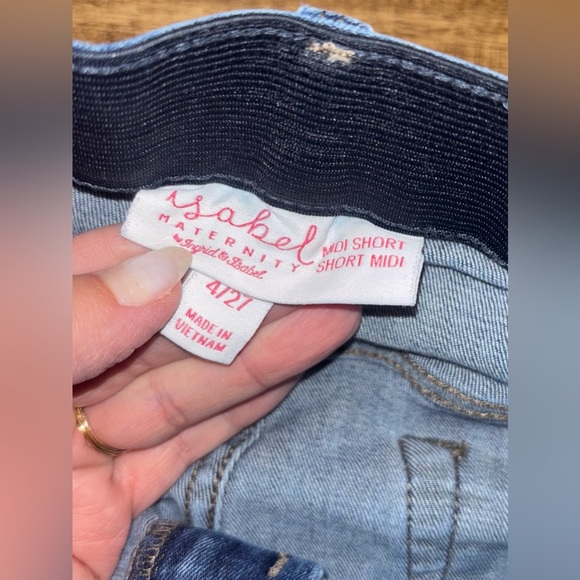 Isabel Maternity Midi Shorts Size 4 - Picture 2 of 7